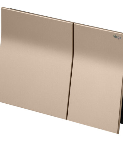 Viega Visign More 200 Angled Flush Plate, Matte Copper Metal