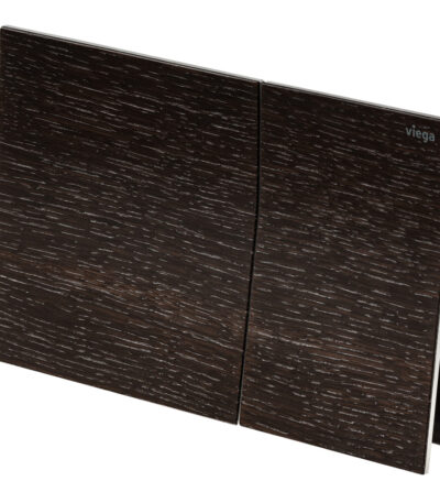 Viega Visign More 200 Angled Flush Plate, Stained Oak