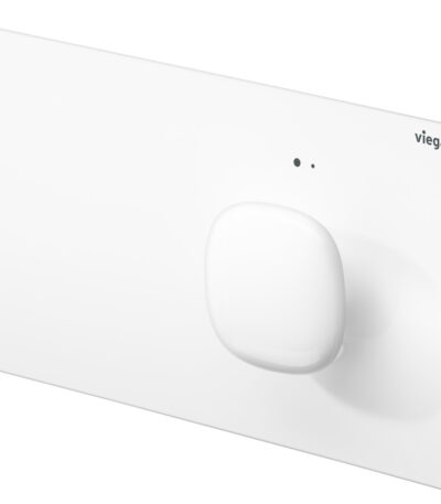 Viega Visign More 202 Electronic Flush Plate with LED Lamps, White