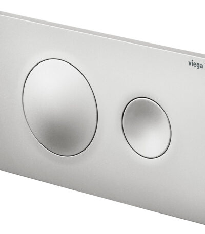Viega Visign Style20 Round Button Flush Plate, Matte Chrome