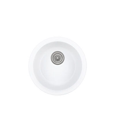 Vienna Round Sink 450mm - White Granite