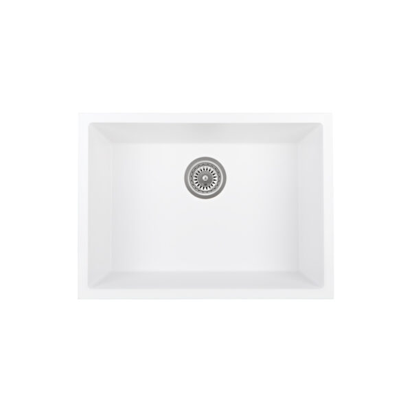 Vienna Single Sink 630mm - White Granite