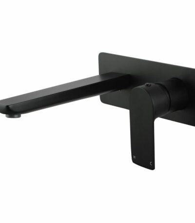 VOG Black Bathtub/Basin Wall Mixer With Spout(color up)