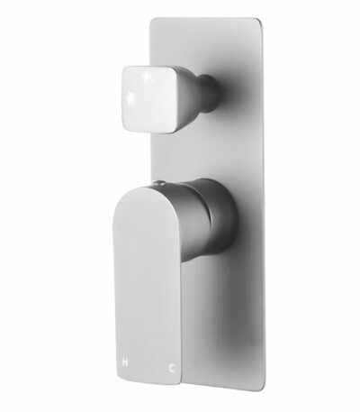 VOG Brushed Nickel Wall Mixer with Diverter | BU0165-2.ST