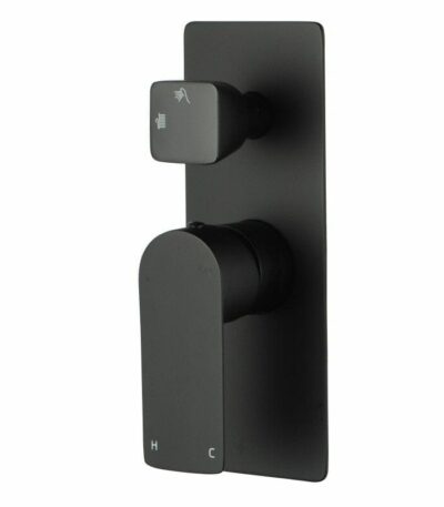VOG Solid Brass Black Bath/Shower Wall Mixer with Diverter Wall Mounted(color up) | OX0165-2.ST