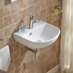 Wall Hung Ceramic Basin - Overflow - Tap Hole - Gloss White - Round - 440mm | PW4336