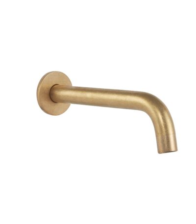 Wall Mounted Spout - Tumbled Aged Brass