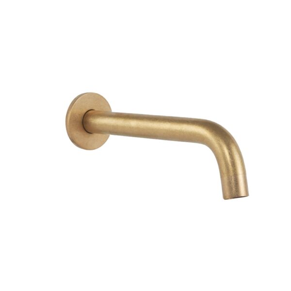 Wall Mounted Spout - Tumbled Aged Brass