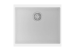 White Carysil Enigma N100S Granite Single Bowl Stone Kitchen Sink - 530x460x200mm | TWM-EN100SW