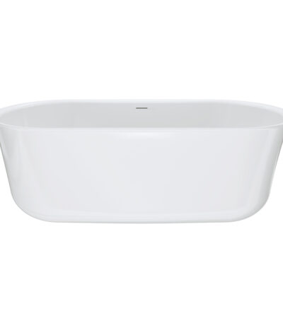 Windsor Freestanding Acrylic Bath with Overflow, 1700mm