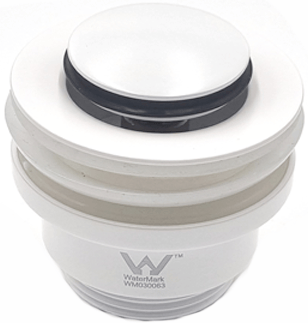 Xulu Universal Pop-Up Waste - Matte White | Bella Vista - PU-X-32-40-MW