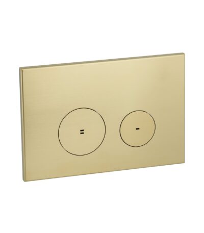 Zaaha Toilet Button & In-Wall Cistern - Brushed Brass