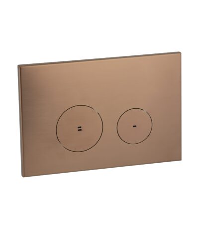 Zaaha Toilet Button & In-Wall Cistern - Brushed Copper