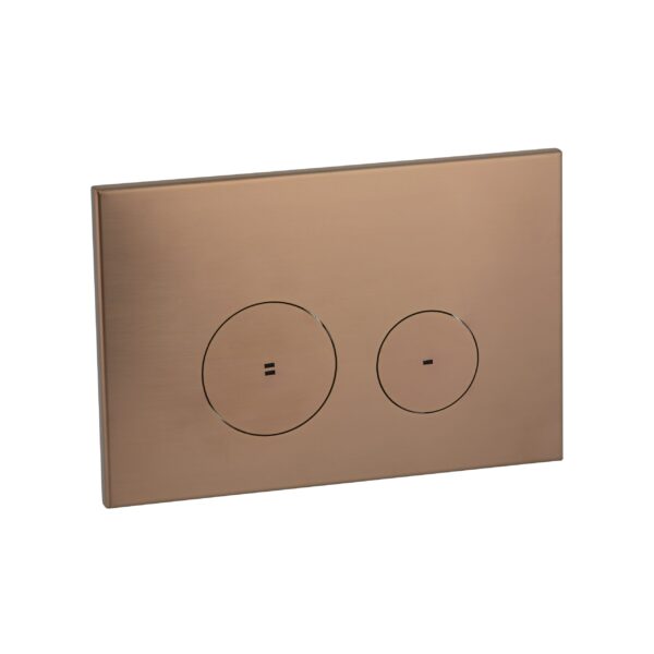 Zaaha Toilet Button & In-Wall Cistern - Brushed Copper