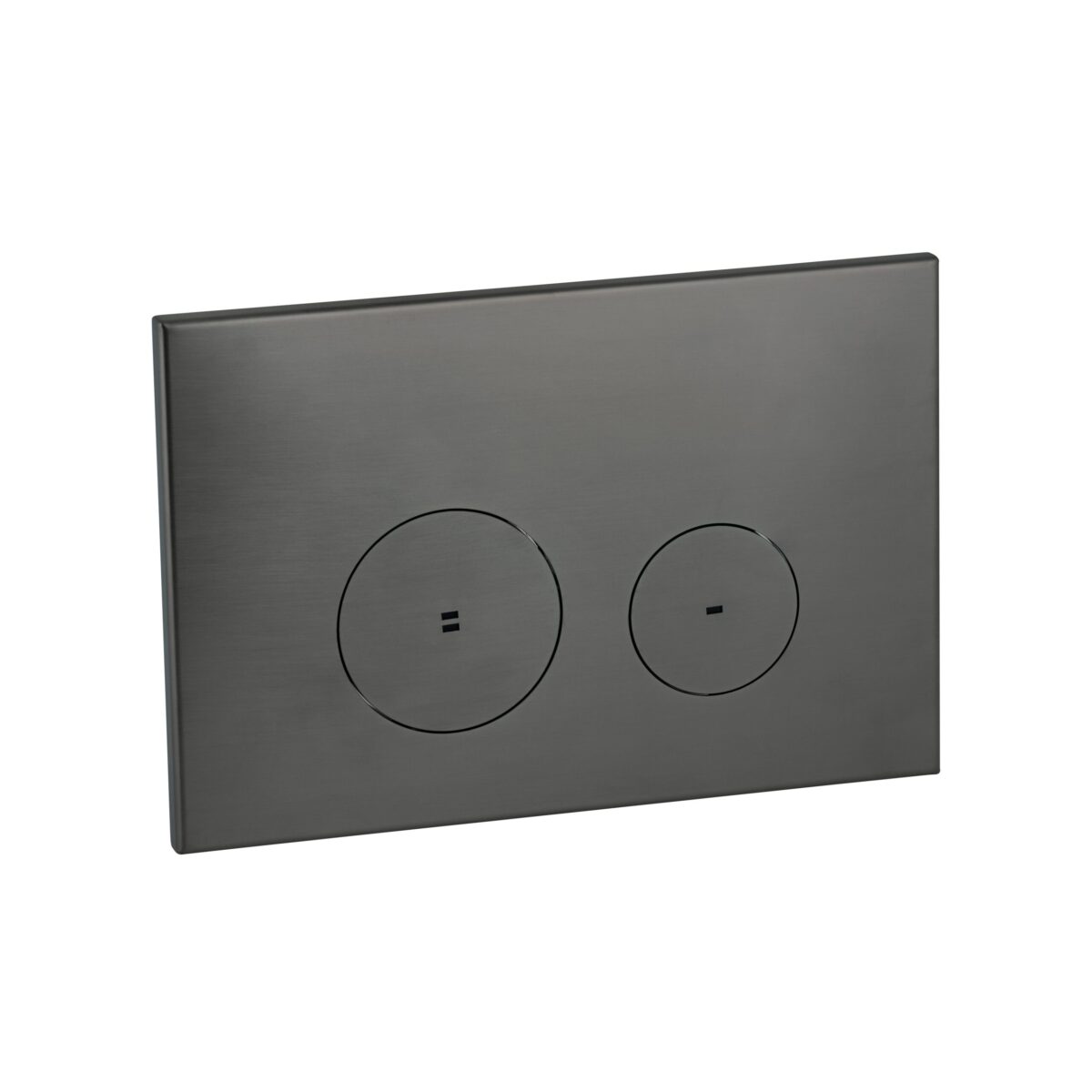 Zaaha Toilet Button & In-Wall Cistern - Brushed Gunmetal