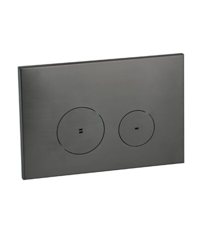 Zaaha Toilet Button & In-Wall Cistern - Brushed Gunmetal