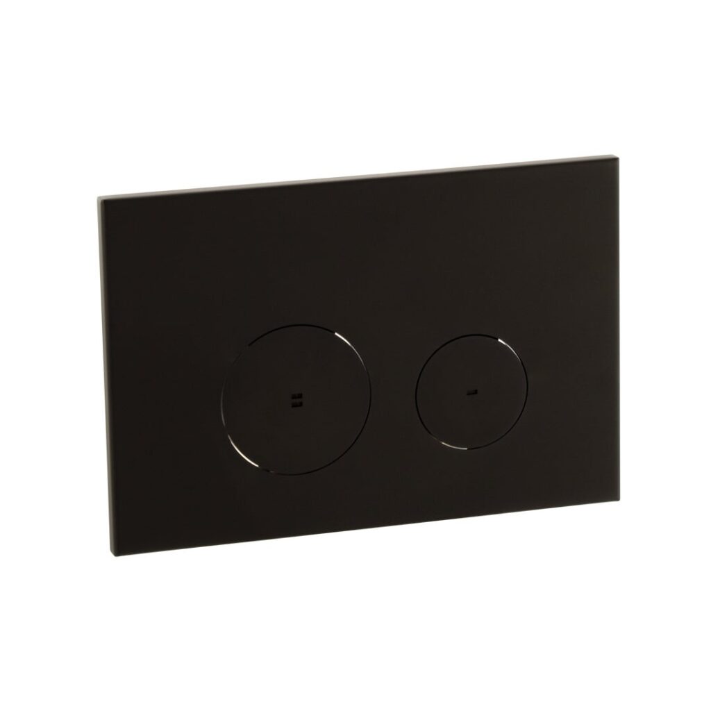 Zaaha Toilet Button & In-Wall Cistern - Matte Black