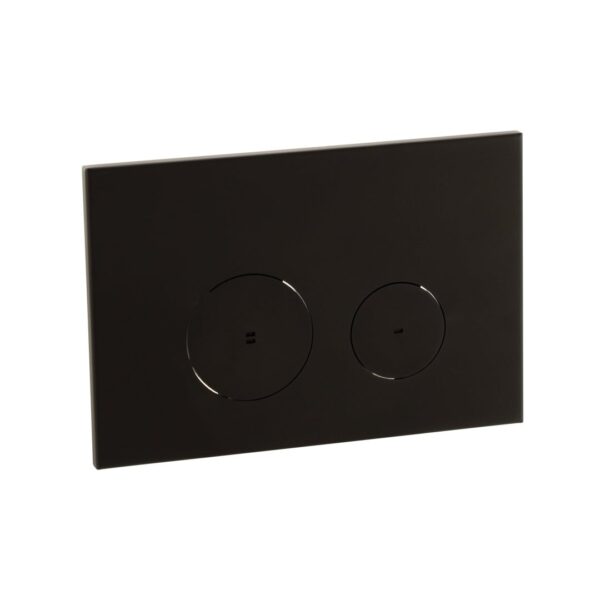 Zaaha Toilet Button & In-Wall Cistern - Matte Black
