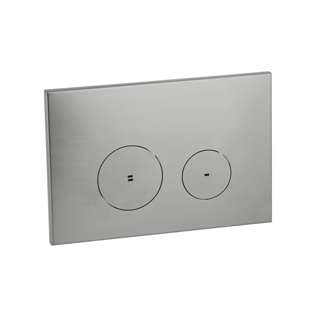 Zaaha Toilet Button & In-Wall Cistern - Stainless Steel