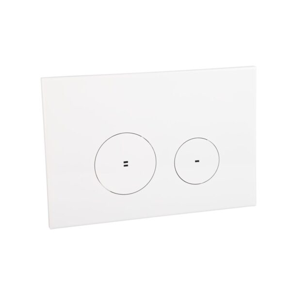 Zaaha Toilet Button & In-Wall Cistern - White