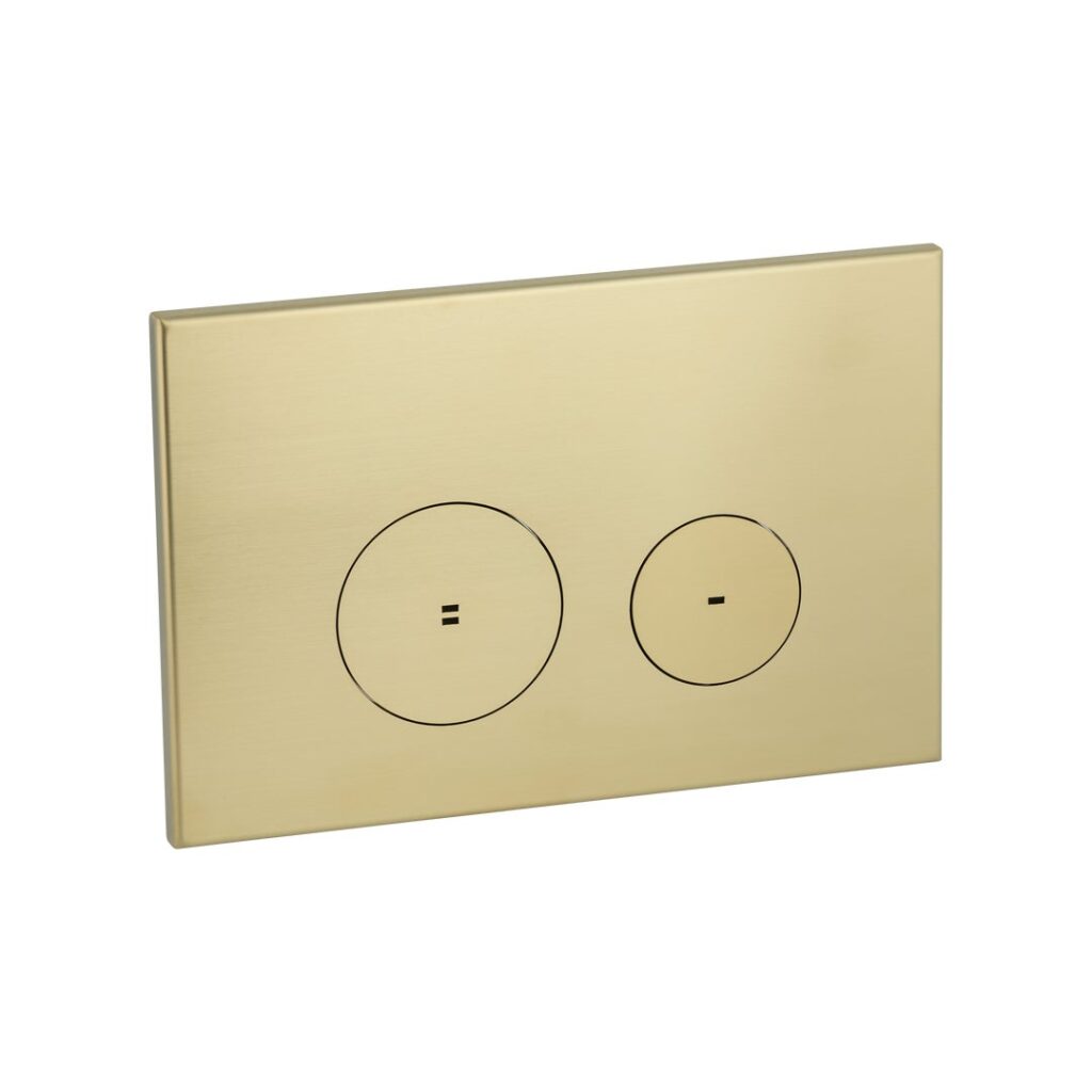 Zaaha Toilet Button Round - Brushed Brass