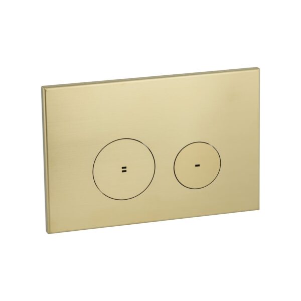 Zaaha Toilet Button Round - Brushed Brass