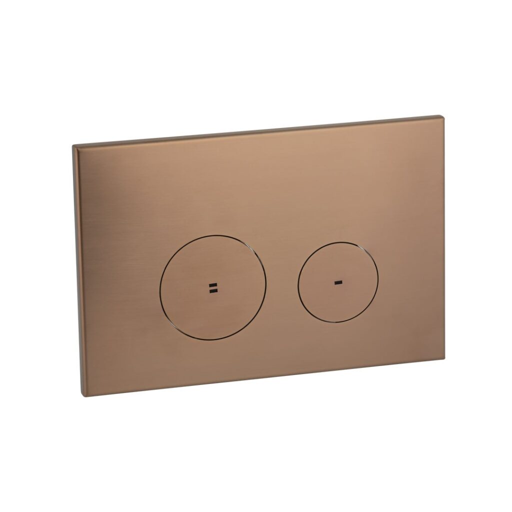 Zaaha Toilet Button Round - Brushed Copper