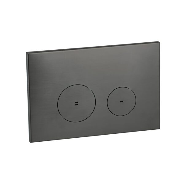 Zaaha Toilet Button Round - Brushed Gunmetal