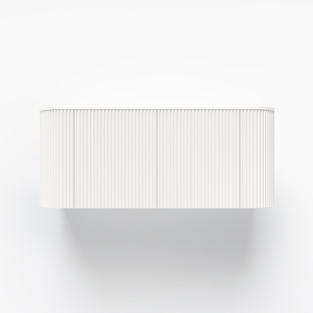Zahara Curved Fluted Vanity 1164mm - White