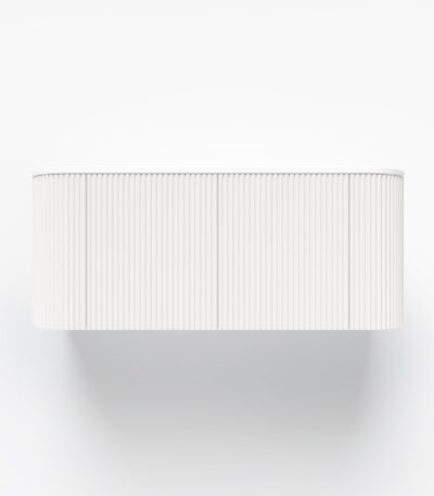 Zahara Curved Fluted Vanity 1164mm - White