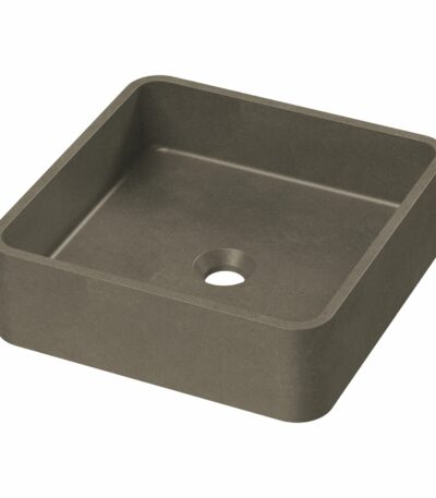 Zale Concrete Square Basin Grey 360 x 360 x 120 NTH - Dark Grey | HTI-22-502