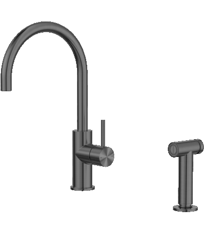 Zen SS316L Kitchen Mixer With Hand Spray Graphite | NR162208GR