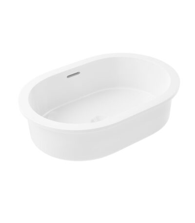 Zuri Undercounter Pill Basin 520mm (Deep) - Gloss White- Gloss White