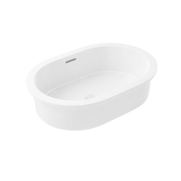 Zuri Undercounter Pill Basin 520mm (Deep) - Gloss White- Gloss White
