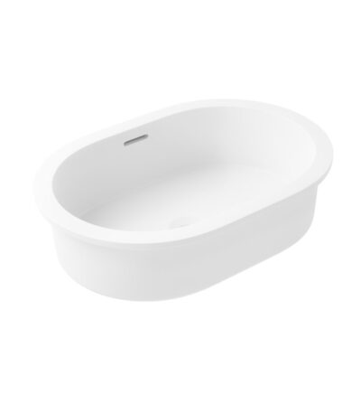 Zuri Undercounter Pill Basin 520mm (Deep) - Matte White
