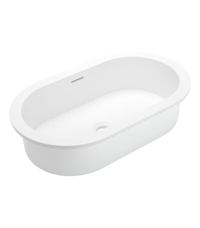 Zuri Undercounter Pill Basin 530mm - Gloss White
