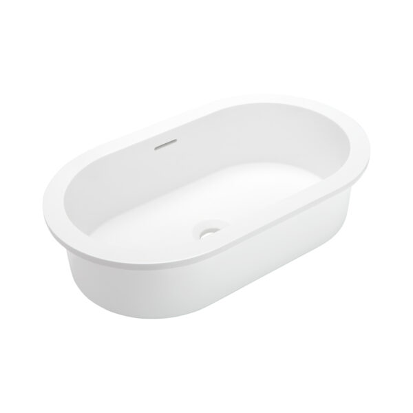 Zuri Undercounter Pill Basin 530mm - Gloss White