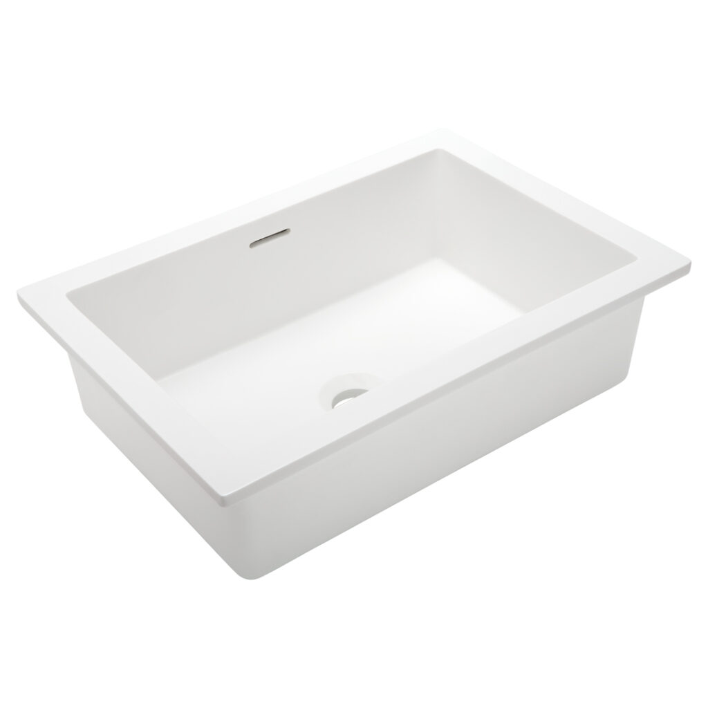 Zuri Undercounter Rectangle Basin 460mm - Gloss White