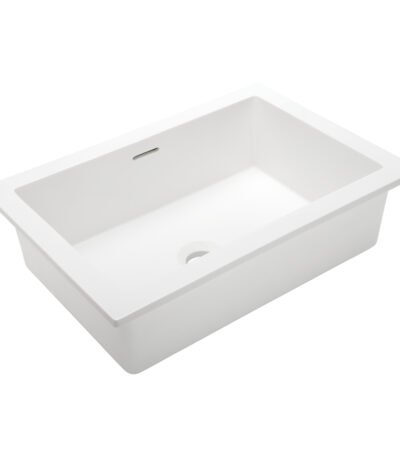 Zuri Undercounter Rectangle Basin 460mm - Gloss White