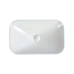 Goccia Drop In Basin With Pop Up Waste - MATTE WHITE - Image 2