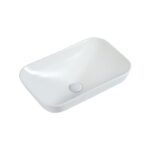 Goccia Drop In Basin With Pop Up Waste - MATTE WHITE - Image 3