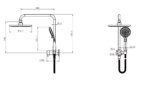 Half Shower Column Set Round - Image 5