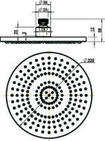 Round Shower Head 215mm - Image 3