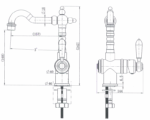 Bordeaux High Rise Basin Mixer - Image 6