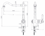 Bordeaux Kitchen Mixer - Image 2