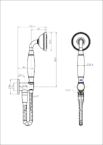 Bordeaux Hand Shower On Bracket - Image 6