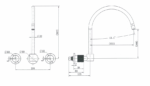 Cadence Wall Sink Set 1/4 Turn - Image 5