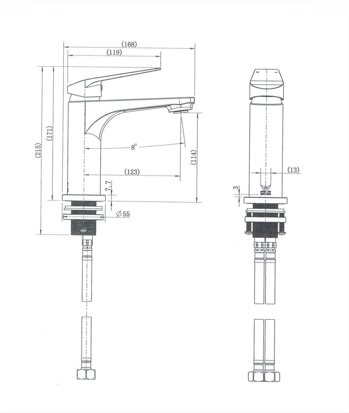 Cascade Basin Mixer - Image 4