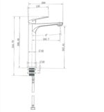 Cascade High Rise Basin Mixer - Image 4