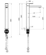 Chao Mini High Rise Basin Mixer - Image 4